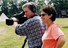 Director Patti White and cameraman